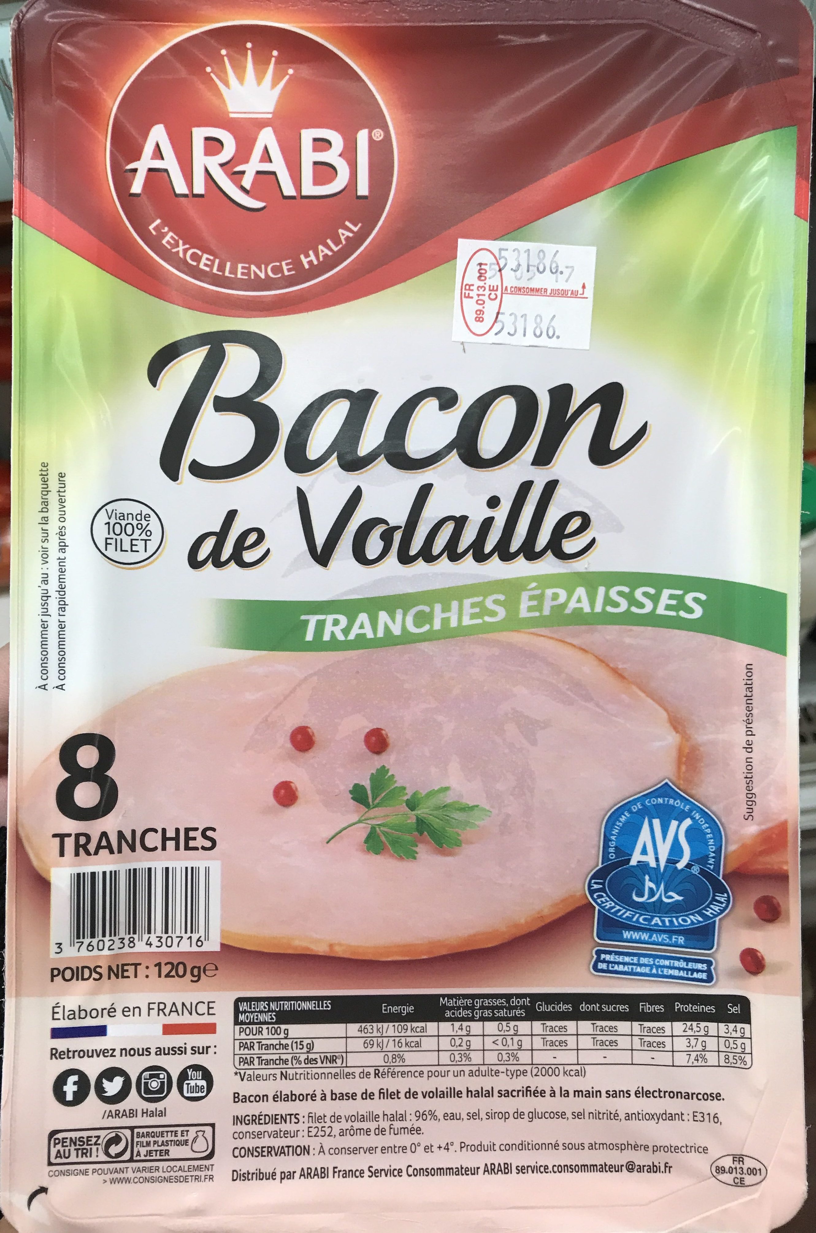 Bacon de Volaille - Product - fr