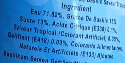 MOJJO ROYAL Saveur Tropical - Ingredientes - fr