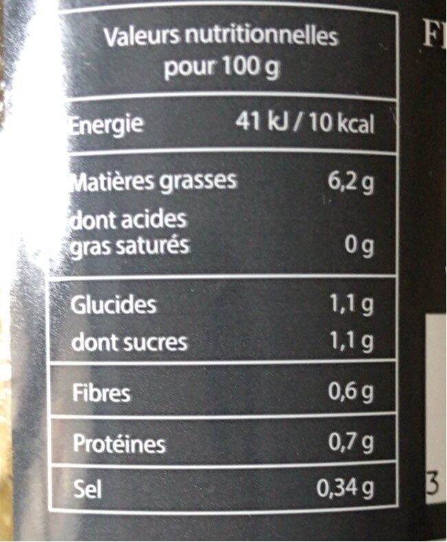Soupe Courgette - Estragon - Nutrition facts - fr