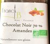 Chocolat noir 70% amandes - Produkt