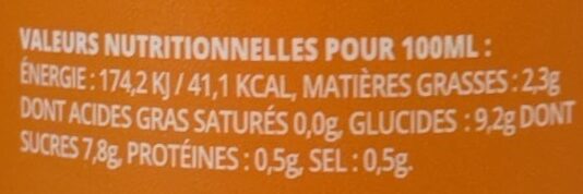 Joie - Nutrition facts - fr