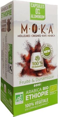 Café BIO Ethiopie x 10 capsules biodégradables - Product - fr