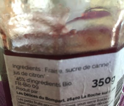 Confiture Fraise - Ingredients - fr