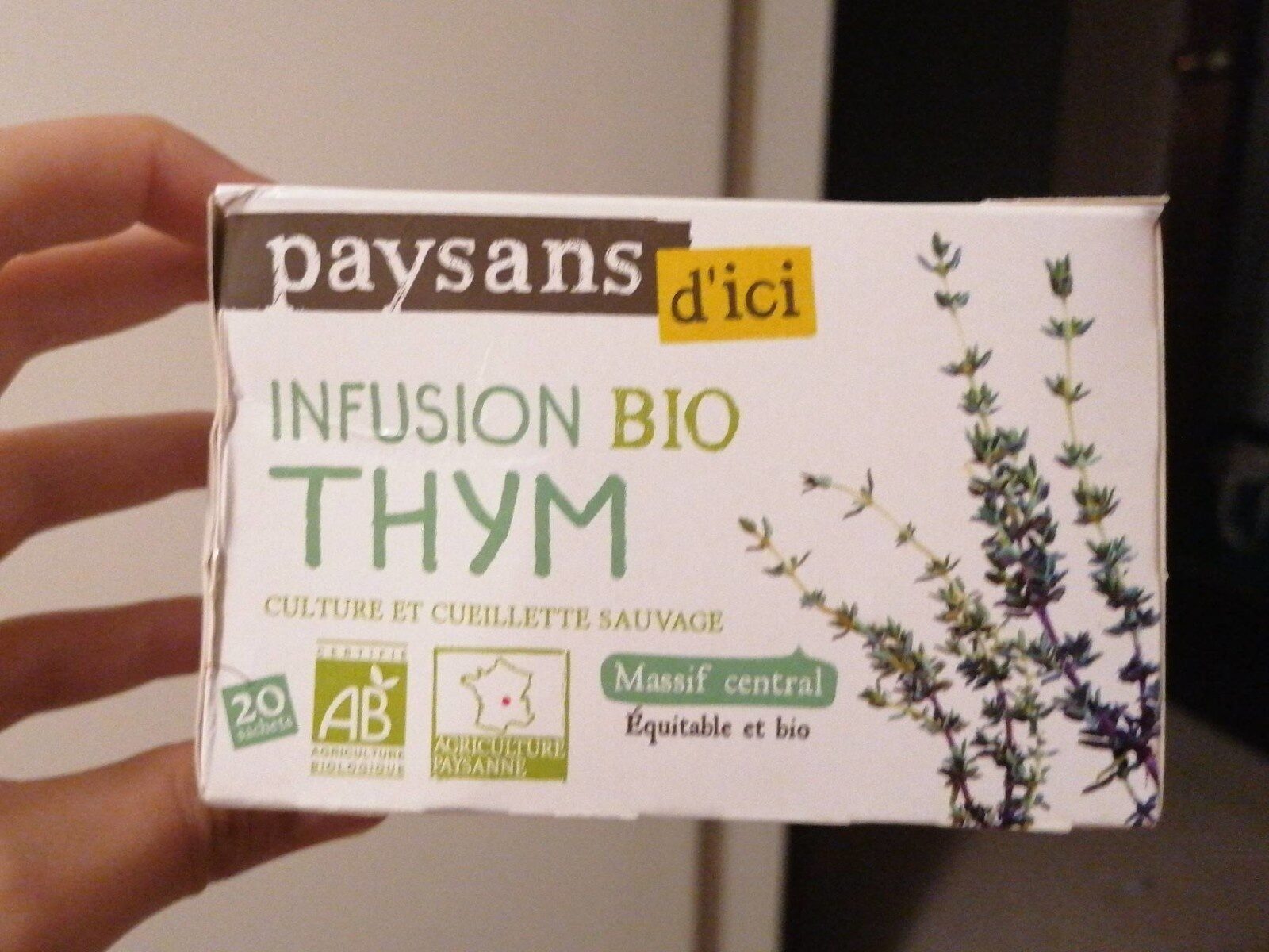 Infusion bio thym - Product - fr