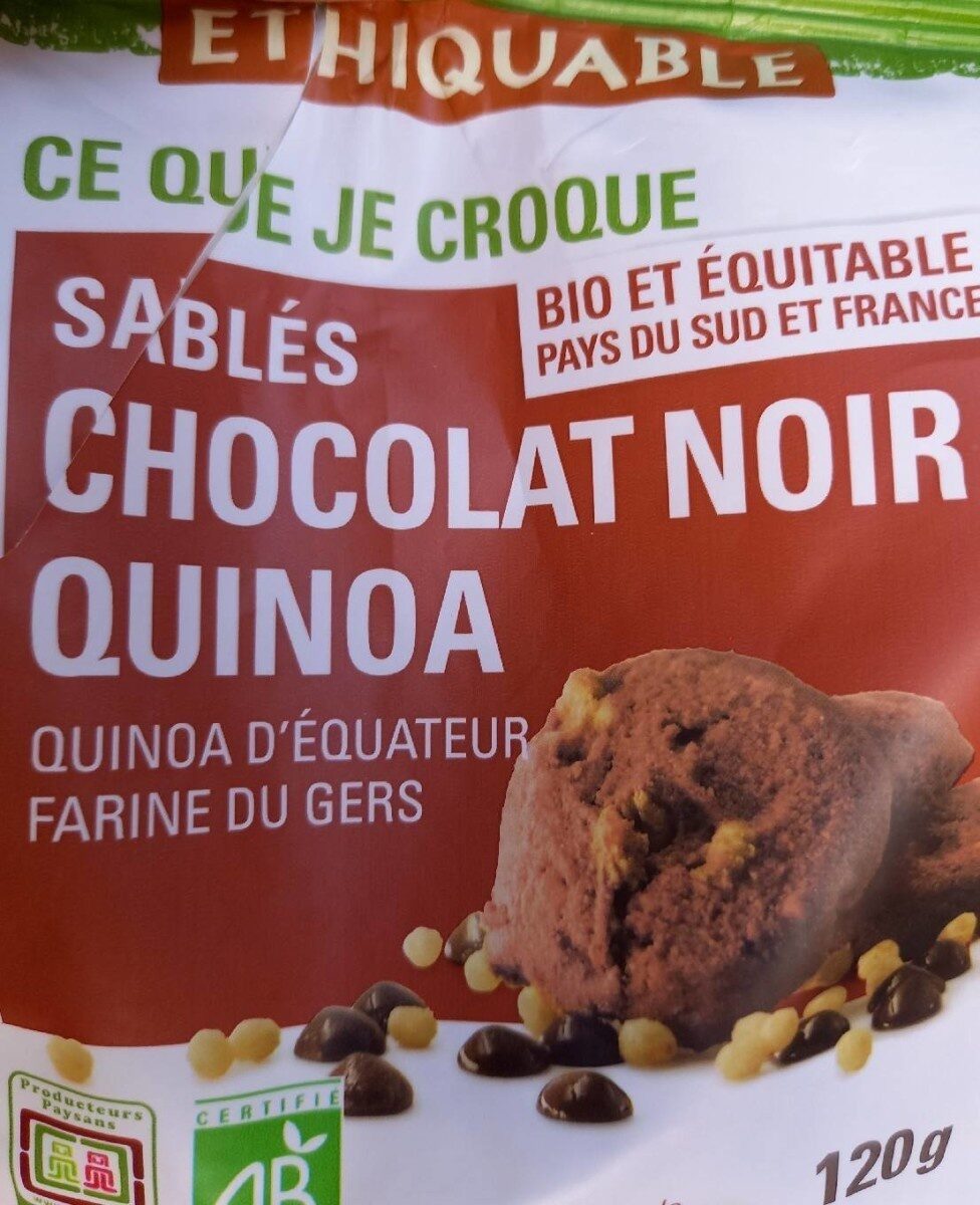 Sablés chocolat noir quinoa - Product - fr