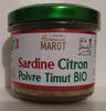 Sardine Citron Poivre Timut Bio - Produit
