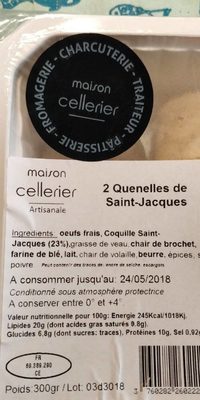 Quenelles de saint Jacques - Product - fr