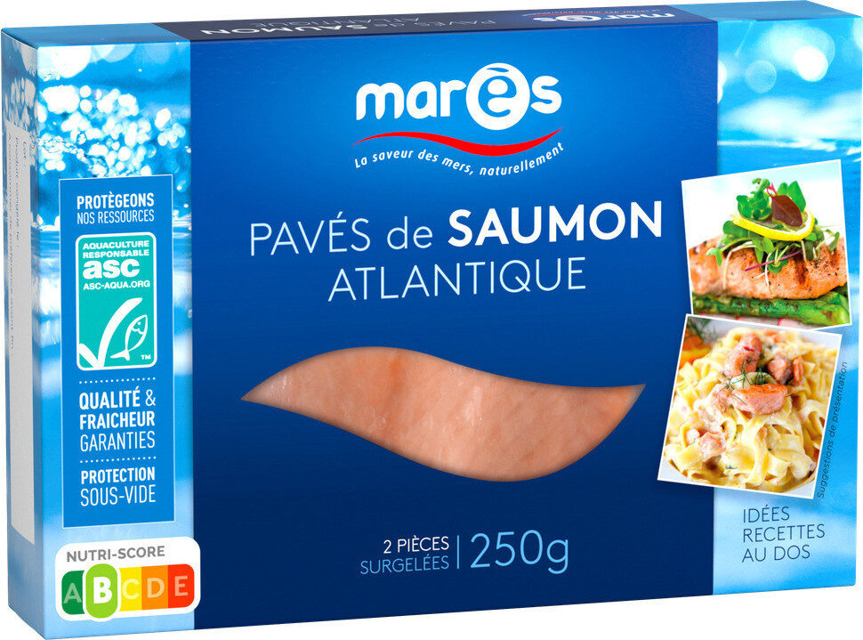 Pavés de saumon atlantique ASC surgelés - Produit