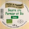 Beurre cru fermier bio - Produit