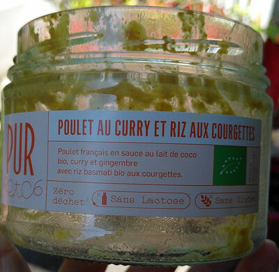 Poulet au curry et riz aux courgettes - Produkt - fr