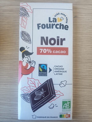 Chocolat Noir 70% Bio et Équitable - Produit