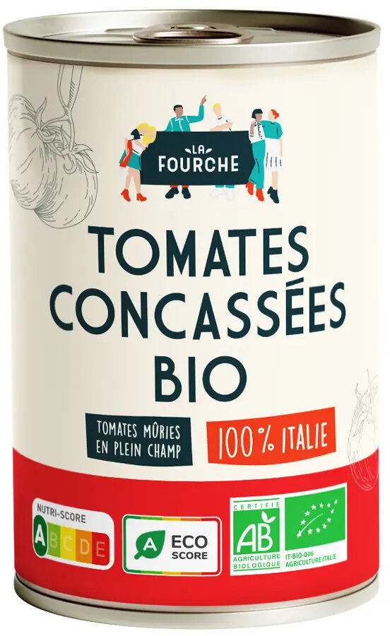 Tomates concassées bio - Product - fr