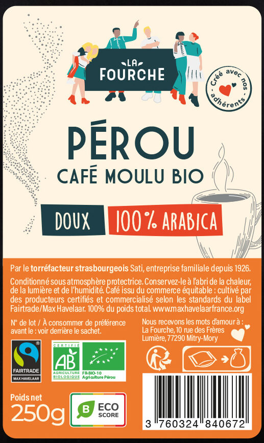 Café Moulu Doux Arabica Bio Equitable - Ingrédients