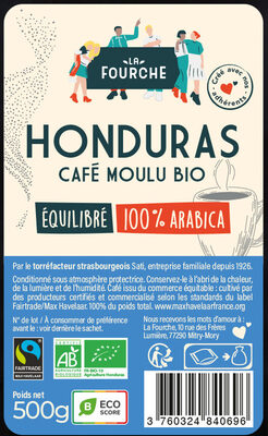 Café Moulu Equilibré Arabica Bio Equitable - Ingrédients