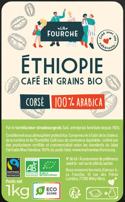 Café en Grains Corsé Arabica Bio Equitable - Ingrédients