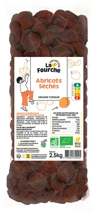 Abricots Séchés Bio - Produit