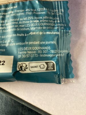 Cookie aux éclats de chocolat au lait - Recycling instructions and/or packaging information - fr