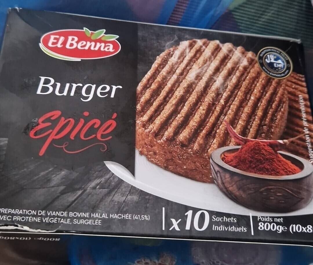 El Benna Burger epice - Produit