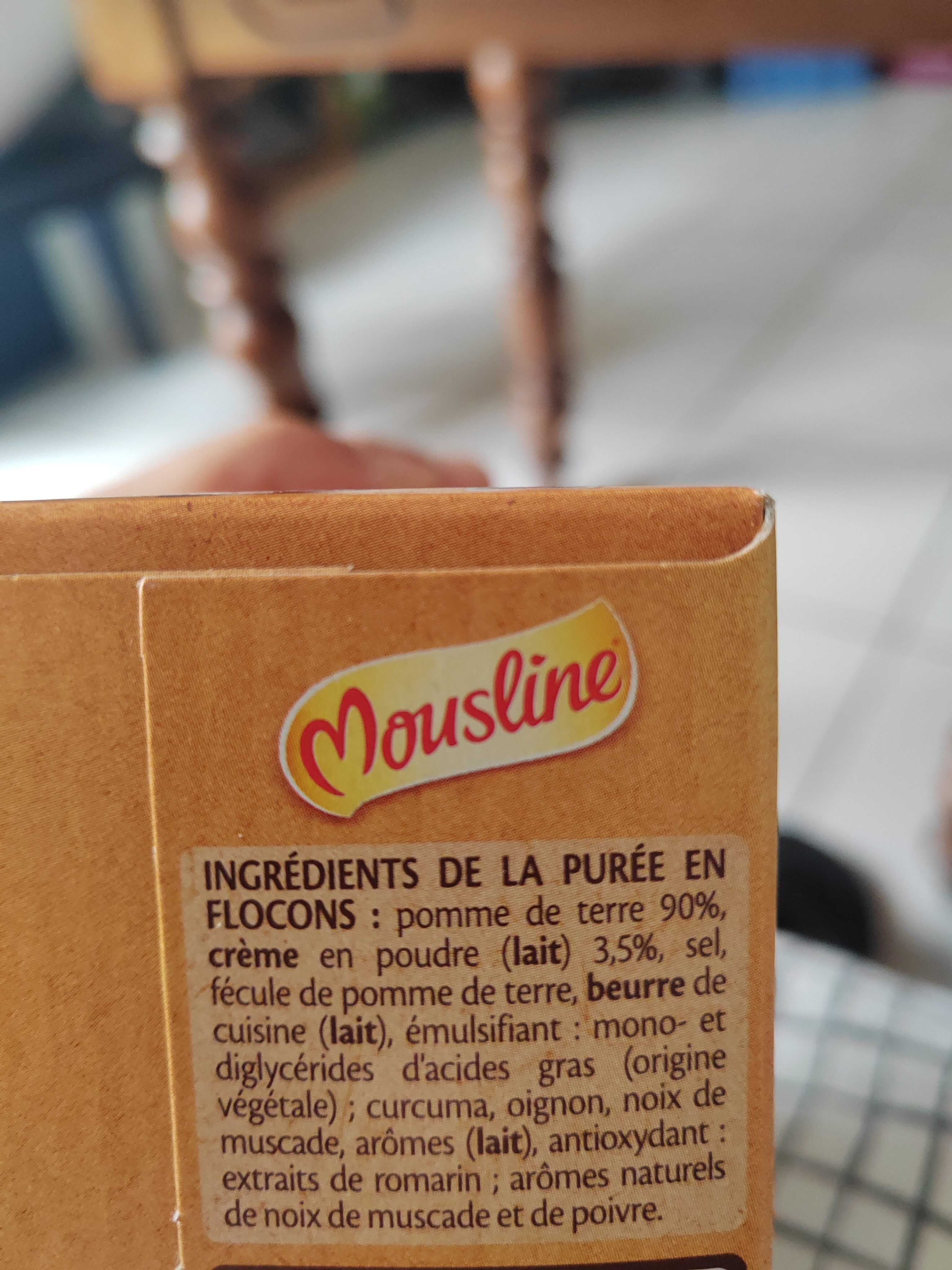 Mousline crème & noix de muscade - Ingredients - fr
