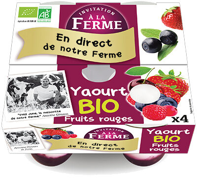 Yaourt bio fruits rouge - نتاج - fr