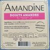 Doigts amandes - Product