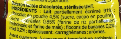 Le Bon Lait au Chocolat - Ingrediënten - fr
