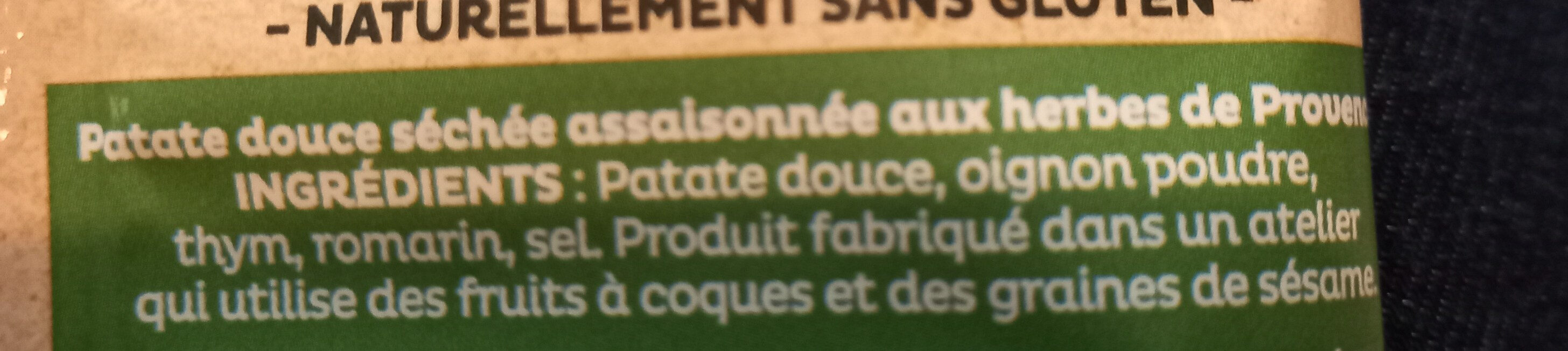 Chips de patate douce aux herbes de Provence - Ingredienser - fr