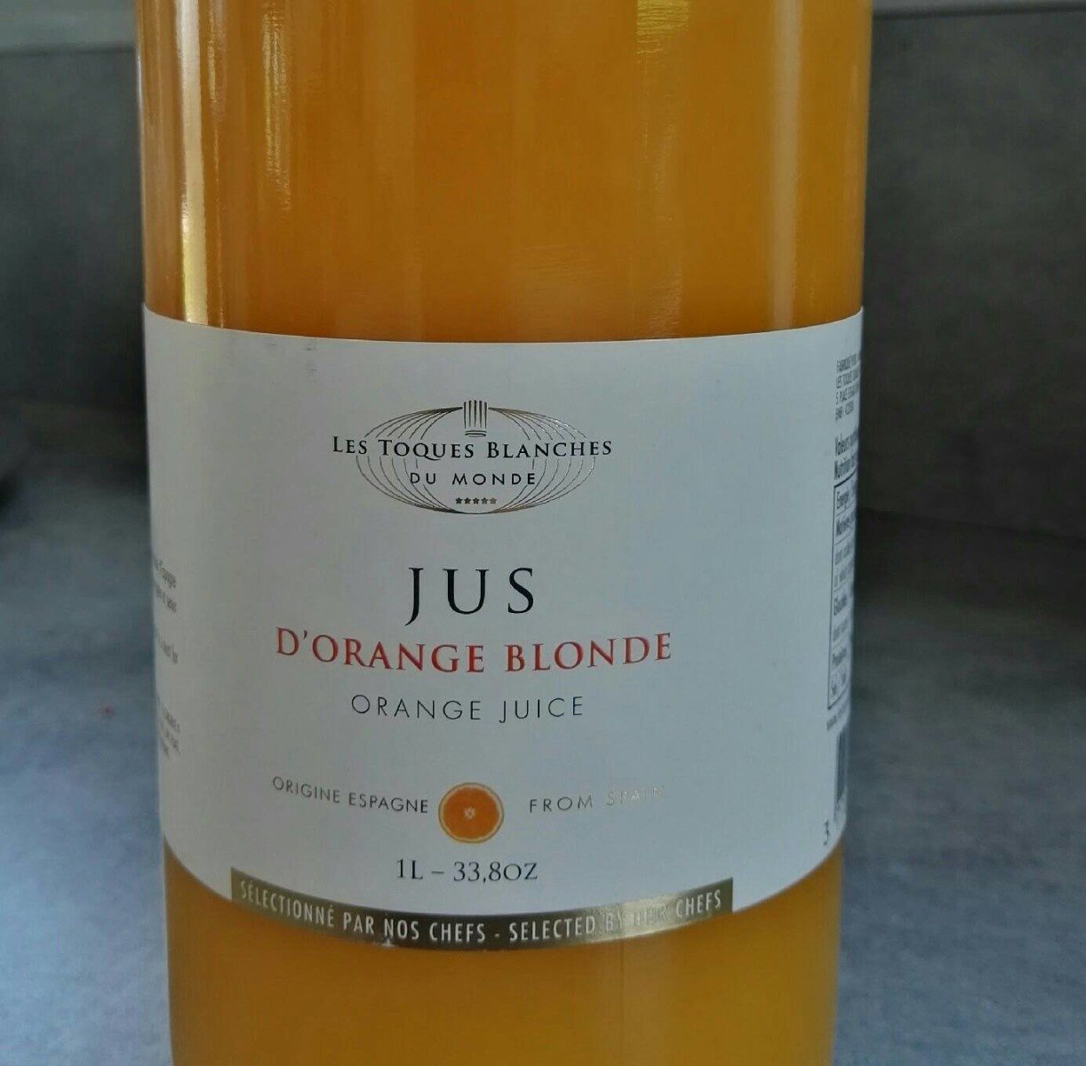 Jus d'orange blonde - Produit