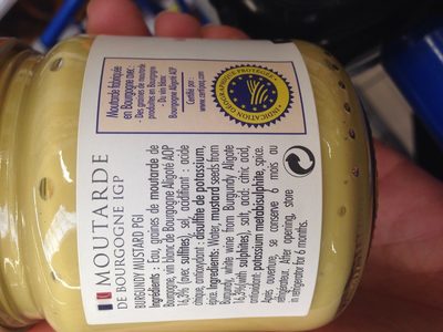 Moutarde de bourgogne - Ingrédients