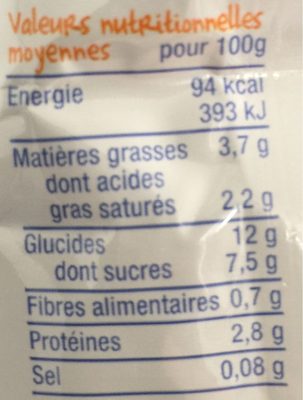 Brassé banane orange cannelle bio - Nutrition facts - fr