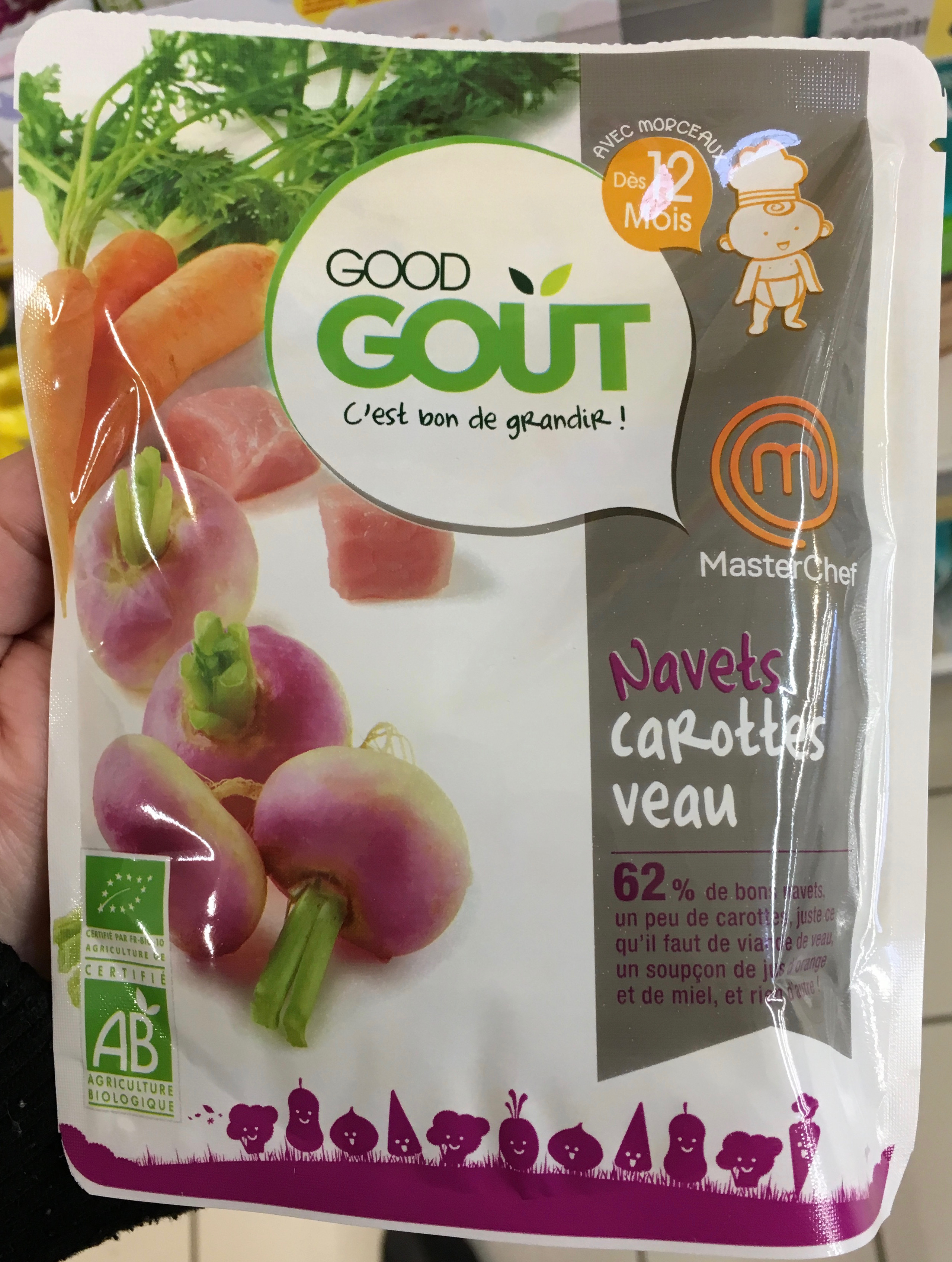 Navets Carotte Veau-Good Gout-220g - Product - fr