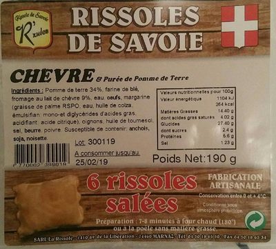 Rissolé de Savoie chèvre - Product - fr