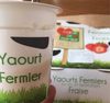Yaourts fermiers sucres et aromatises fraise - Product