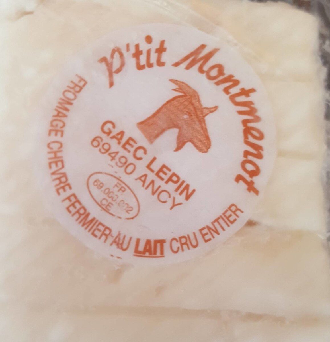 P'tit Montmenot Brique de chèvre fermière au lait cru - Product - fr