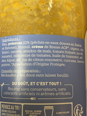 Soupe de Poissons Eau doux MSC - Ingredienti - fr