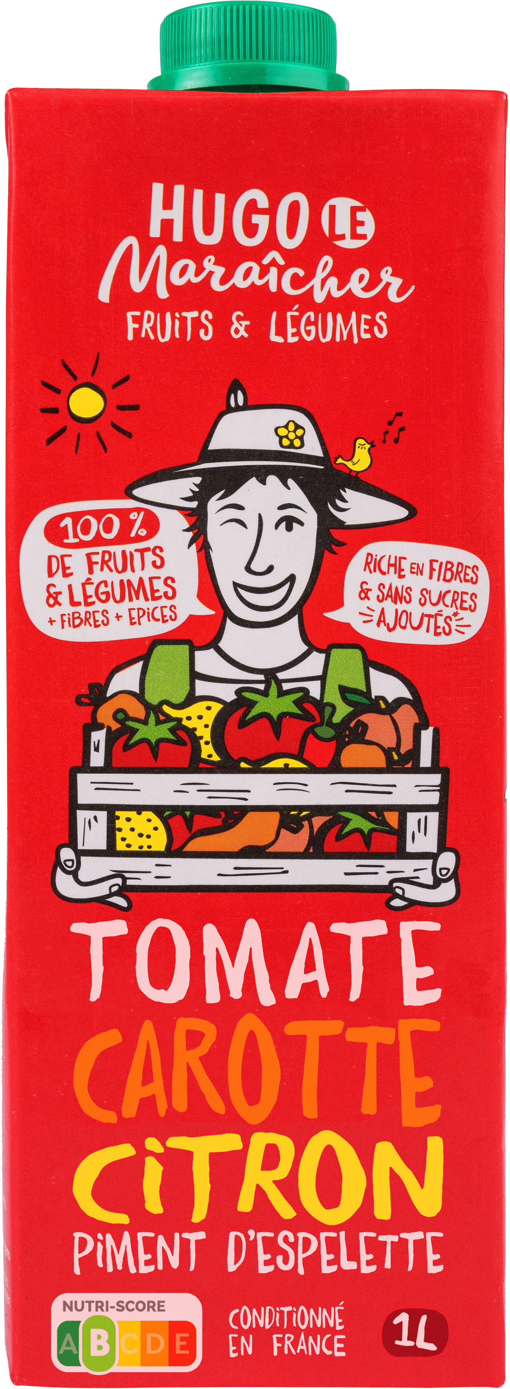 Hugo le Maraîcher Boisson aux Fruits & Légumes Tomate 1L - Produit