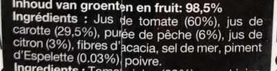 Hugo le Maraîcher Boisson aux Fruits & Légumes Tomate 1L - Ingrédients