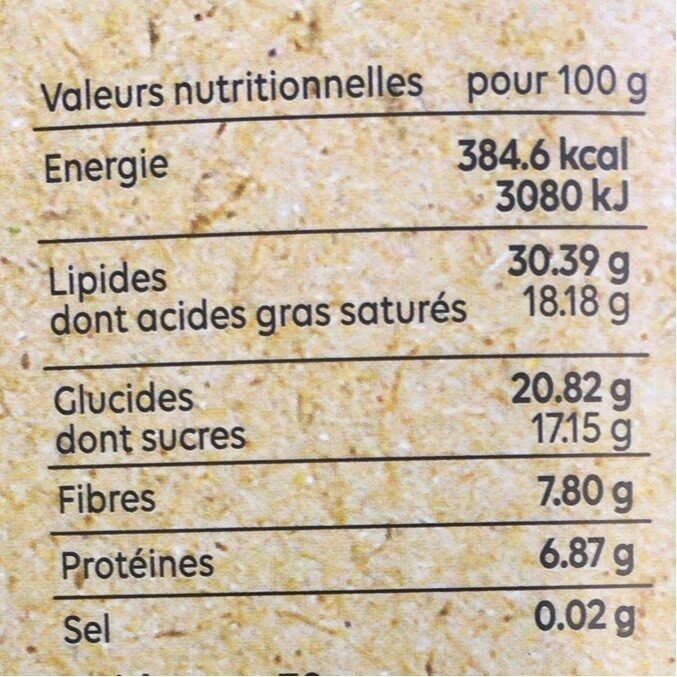 Chocolat noir aux Ténébrions - Nutrition facts - fr