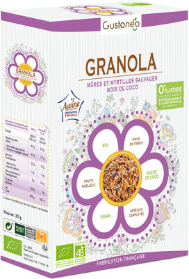 Granola Mûres et Myrtilles sauvages et Noix de Coco - Product - fr