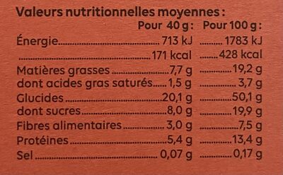 Granola Cacao - Cacahuète - Nutrition facts - fr