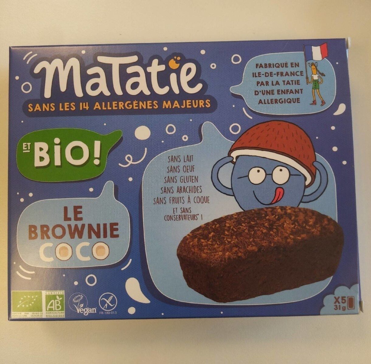 Le Brownie Coco - Produit