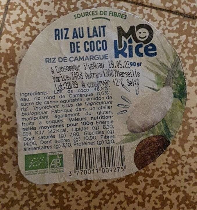 Riz au lait de coco - Product - fr