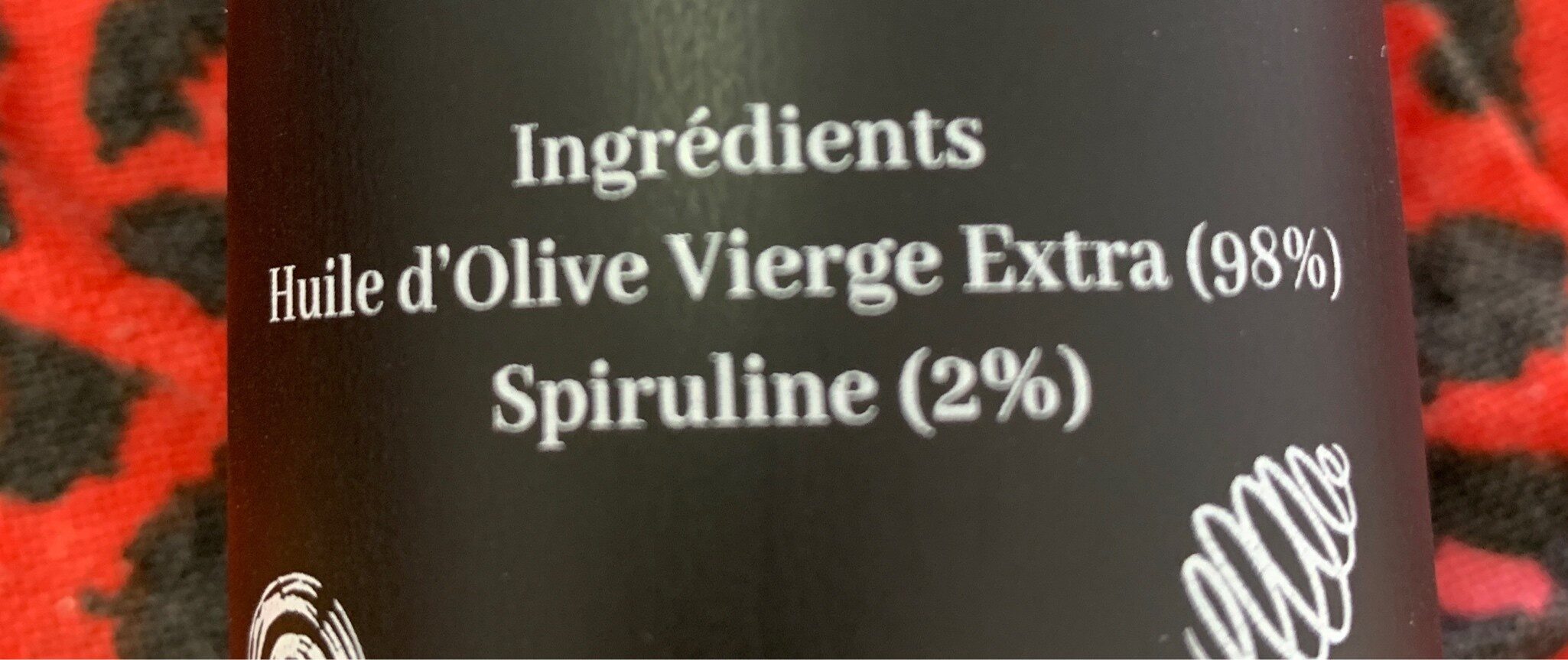 Huile d'olive vierge extra à la spiruline - Ingredients - fr