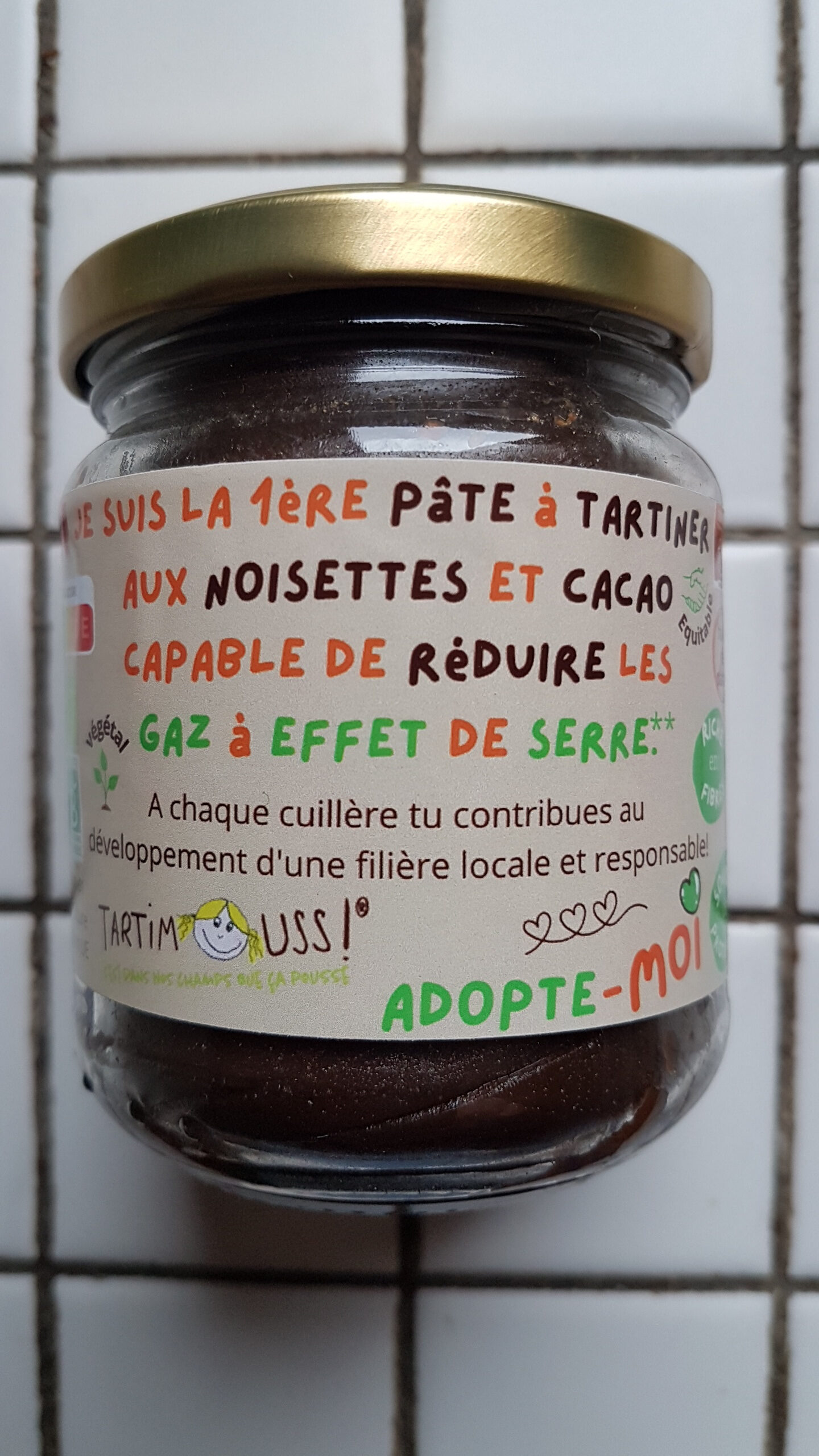 Pâte à tartiner aux noisettes et cacao BIO - Ingrediënten - fr