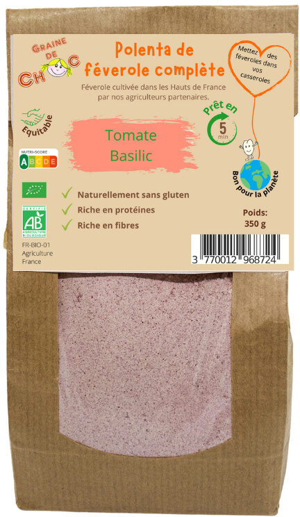 Polenta de féverole complète tomate basilic - Producte - fr