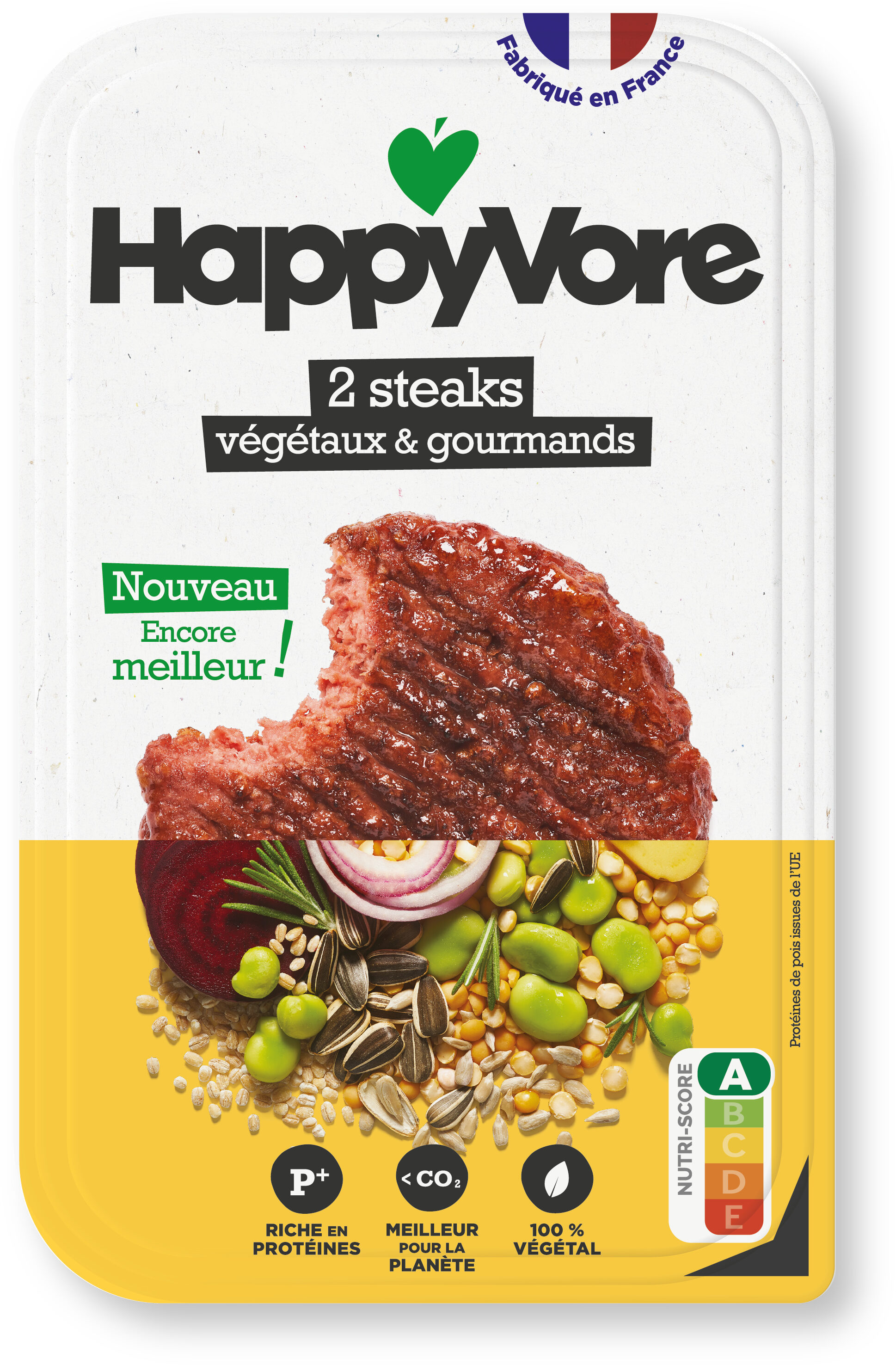 2 Steaks végétaux et gourmands - Product - fr