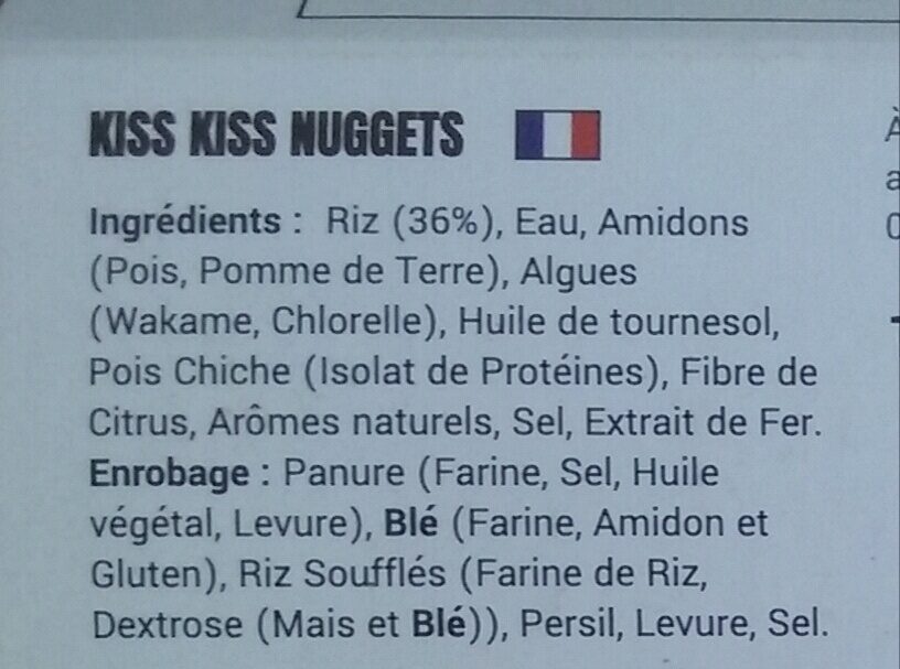 Kiss kiss nuggets - Ingrédients