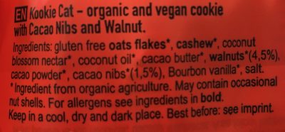 Cacao nibs walnut - Ingrediënten