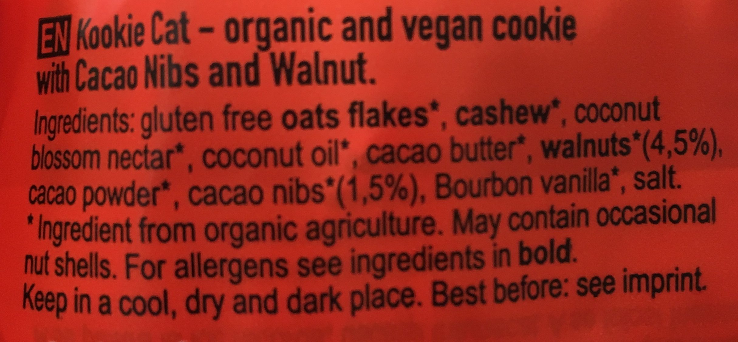 Cacao nibs walnut - Ingrediënten - fr