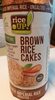 Rice Up Brown Rice Cake Black Imperial Rice Unsalted 120G Vegan - Продукт